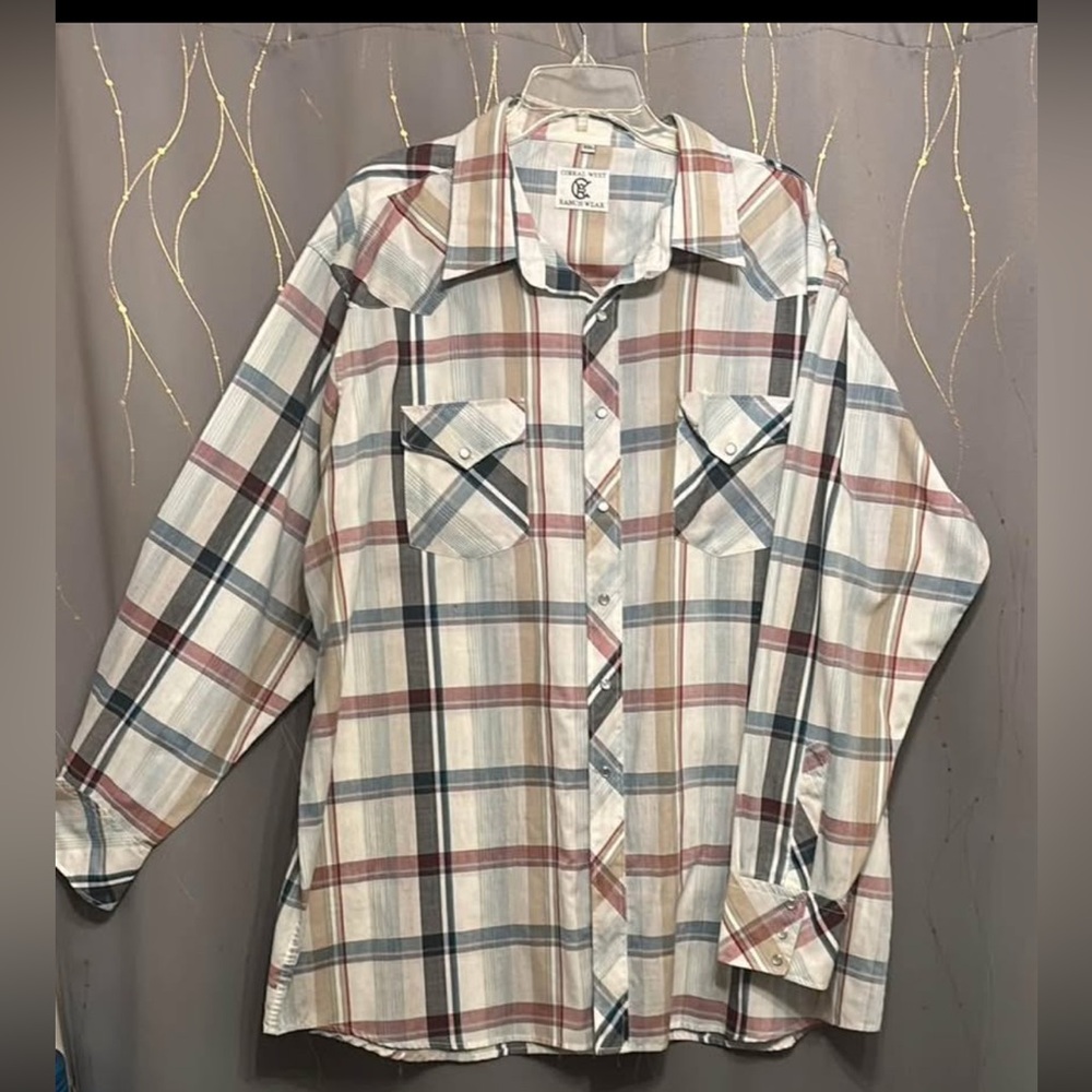 Vintage Corral West Ranch Wear Shirt with pearl snaps